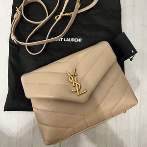 Saint Laurent LOULOU TOY STRAP BAG IN QUILTED "Y" LEATHER